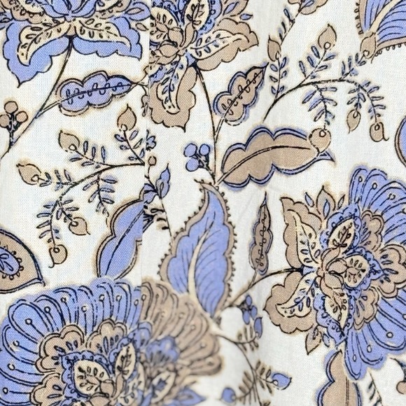 Tommy Hilfiger Paisley‎ Linen Sleeveless Dress Women's Size 10 - Picture 13 of 16